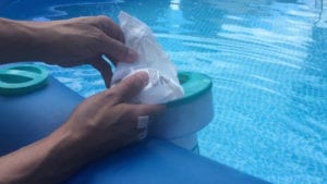 chlorinating a kiddie pool