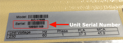 find serial number oasis platinum